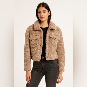 Cozy Brown Sherpa Jacket